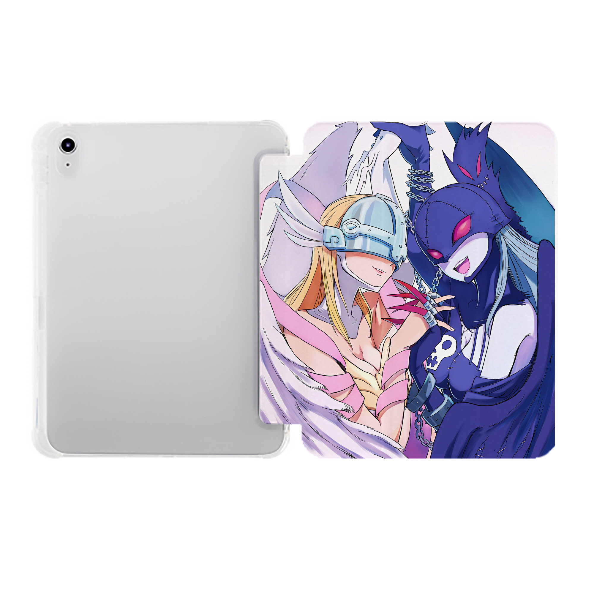 （画像用） Digimon デジタルモンスター/デジモン IPad ケース ペン収納付き 三つ折りスタンド PUレザー×シリコン 対応機種9.5/10.5/10.9インチ